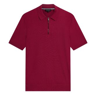 Ted Baker Mmk Daldin Ss Rayon Poloshirt Met Rits