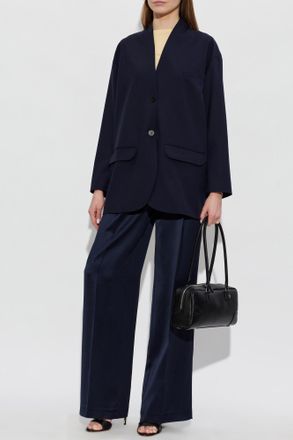 Fabiana Filippi Waist-cinched Blazer, Womens, Navy Blue