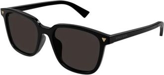 Bottega Veneta Vierkante Zonnebril - unisex - Zonnebrillen - Zwart - 55 MM - Accessoires