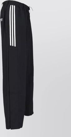 Yohji Yamamoto track trousers elastic waist side stripes pockets