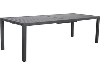 Habitat et Jardin Mesa De Jard&iacute;n Met&aacute;lica Extensible salou - 240/300 X 100 X 75 Cm - Gris