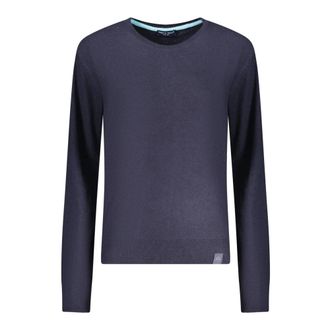 North Sails Round-neck Knitwear, male, Blue, Size: XL Crew Neck Sweater