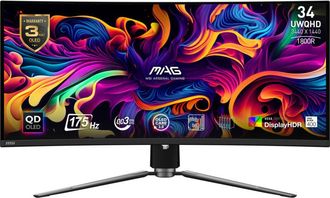 OEM Msi Mag 341cqp Qd-oled Pantalla Para Pc 86,4 Cm (34) 3440 X 1440 Pixeles Ultrawide Quad Hd Qdoled Negro