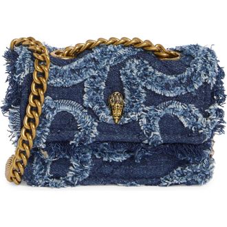 Kurt Geiger Micro Kensington Faux Leather Crossbody Bag in Light/Pastel Blue at Nordstrom