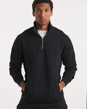 Jacamo 1/4 Zip Neck Sweatshirt Long