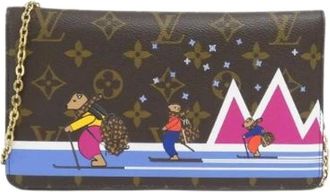 Louis Vuitton Pre-owned Clutches, male, Brown, Size: ONE SIZE Pre-owned Pochette Weekend Monogram Bag Limited