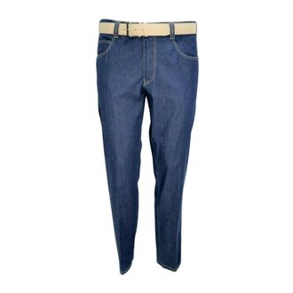 Meyer Dubai Jeans - Heren - Slim Fit Jeans - Blauw - W26 - Katoen - Jeans