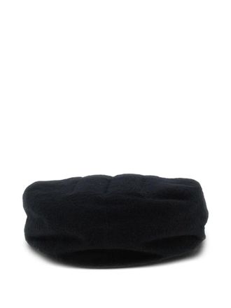 Yohji Yamamoto Hunting gewatteerde hoed - Zwart