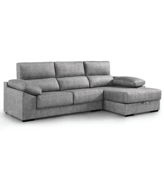 Home Heavenly Sof&aacute; Chaise Longue izquierdo con arc&oacute;n gris oscuro 100 x 283 x 167 cm