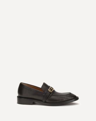 Versace Mocassini in pelle con accessorio Medusa Man 41