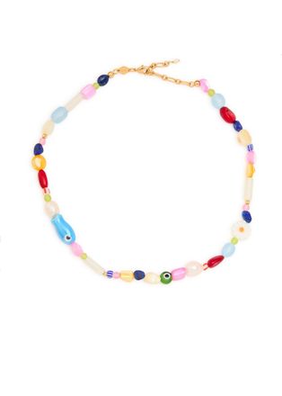 Anni Lu Anni LU Happy Beaded 18kt Gold-plated Necklace - Multicoloured - One Size