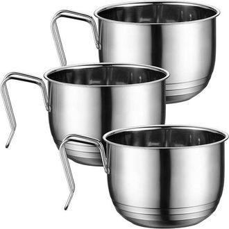 No Brand Colador De Fregadero - Evita Obstrucciones En El Desag&uuml;e - Mant&eacute;n Tu Cocina Limpia - Fabricado En Acero Inoxidable - 3 Piezas - Plateado