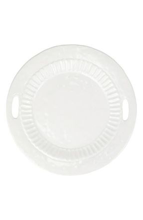 Vietri Pietra Handled Round Tray in White at Nordstrom