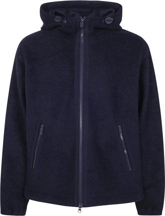 Aspesi Sudadera con capucha de mezcla de lana - Jackets - Hombre - Azul - XL