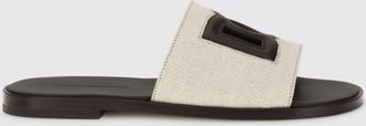 Dolce & Gabbana Slippers Dolce & Gabbana in canvas di cotone e pelle