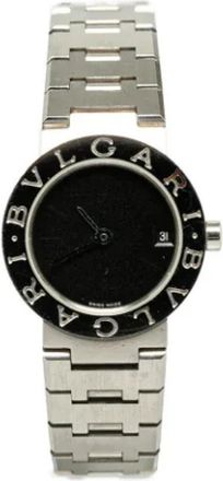 Bulgari Pre-owned Stainless Steel watches - Dames - Vintage Horloges - Zwart - ONE Size - Vintage
