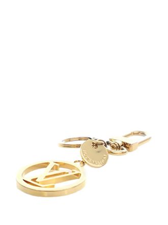 Louis Vuitton 2022 Gold Plated LV Circle Holder and Bag Charm key chain - women - Gold Plated - One Size