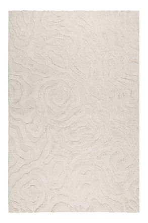 Esprit Alfombra interior/exterior con relieve y dise&ntilde;o floral beige 120x170