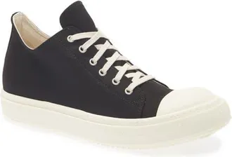 Rick Owens Low Sneaks Sneaker in Black/milk/milk at Nordstrom, Size 40