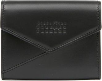 Maison Margiela Japanese 6 leather wallet - women - Calf Leather - One Size - Black