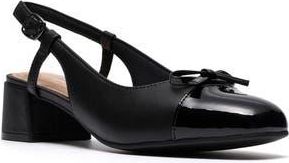Clarks Iridessa Slingback Pump in Black Leather at Nordstrom Rack, Size 6.5