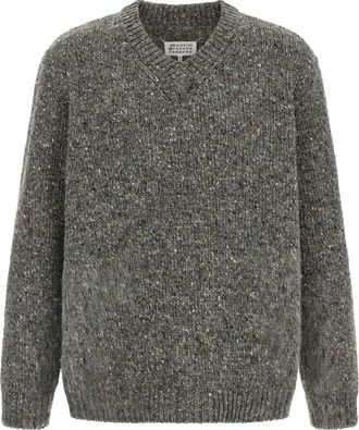 Maison Margiela Heren, Truien, Grijs, Maat: M Wol