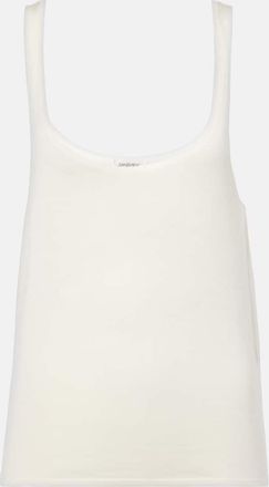 Saint Laurent Cashmere, wool, and silk tank top
