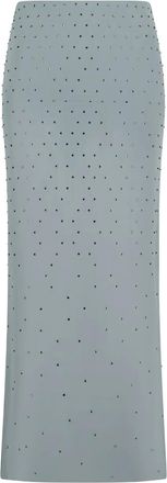 Andamane Gonna lunga con cristalli - Grigio