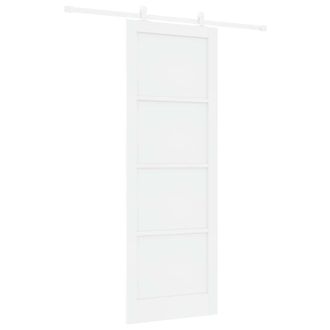 vidaXL Puerta Corredera Blanco 83 X 232 Cm Madera De Pino Maciza Vidaxl
