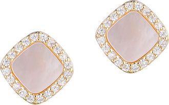 Adornia Mother of Pearl Stud Earrings in White at Nordstrom Rack