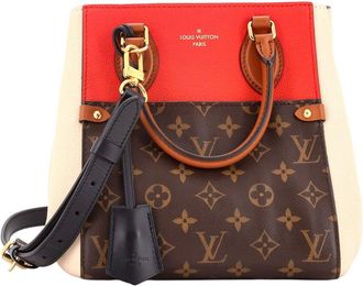 Louis Vuitton Red Monogram Canvas & Leather Fold Pm