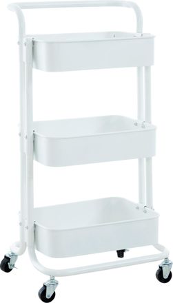 Clp Trolley Con Ruedas Mailo Blanco