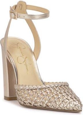 Jessica Simpson Nariro Ankle Strap Pump in Champagne at Nordstrom Rack, Size 9.5