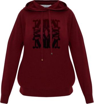 Max Mara Stijlvolle Sweaters Collectie - Dames - Hoodies - Rood - XS - Hoodies & sweatvesten