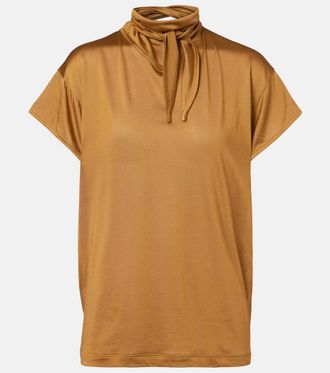 Christophe Lemaire Scarf-detail jersey top
