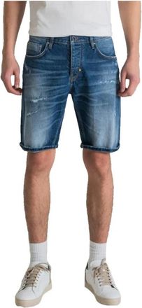 Antony Morato Denim Shorts - Heren - Denim shorts - Blauw - W30 - Denim - Korte Broeken