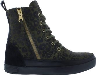 Blackstone Womens High Top Sneaker In Winter Moss