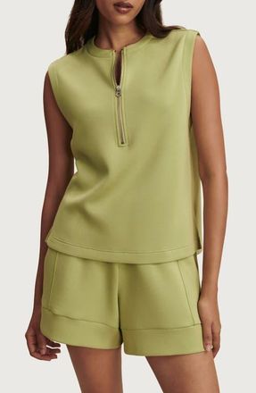 Varley Simmons Half Zip Tank in Fern at Nordstrom, Size X-Large