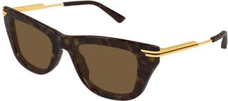 Bottega Veneta BV1369S 002 Womens Sunglasses Tortoiseshell Size 50
