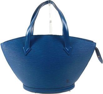 Louis Vuitton Epi Blue Toledo Blue Epi Leather Shoulder Bag Tote Bag (Pre-Owned)