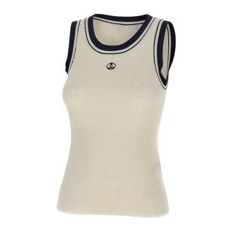 Seafarer Sleeveless Tops, female, White, Size: XS Bath Top