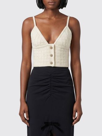 Alessandra Rich Top cropped in maglia