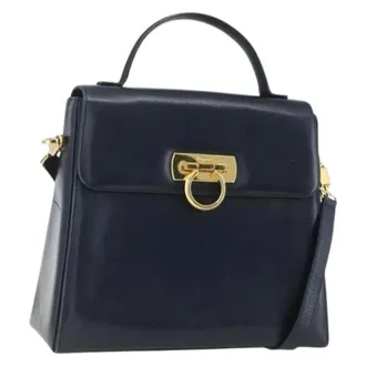 Ferragamo Pre-owned Handbags, female, Blue, Size: ONE SIZE Pre-owned Handbag