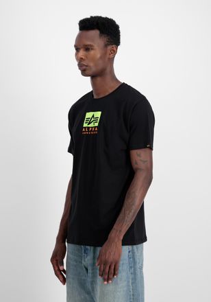 Alpha Industries T-Shirt ALPHA INDUSTRIES Satin Logo T-Shirt, Herren, Gr. XL, schwarz, Obermaterial: 100% Baumwolle, Shirts T-Shirt