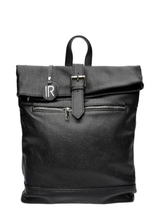 Isabella Rhea Zwart Rundleer Tas