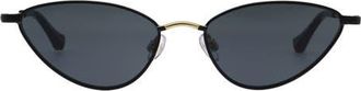 Florence By Mills 53mm Cat Eye Sunglasses in Matte Black at Nordstrom