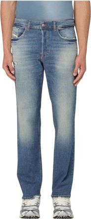 Diesel Jeans, Heren, Blauw, W32, Katoen, Straight Jeans