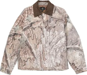 Represent Corduroy-collar Camouflage Trucker Jacket
