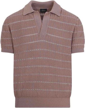 Brioni Short Sleeves Open Polo