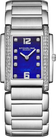 St&uuml;hrling Serafine 4089 Womens Quartz 36mm - Blue Stainless Steel - One Size